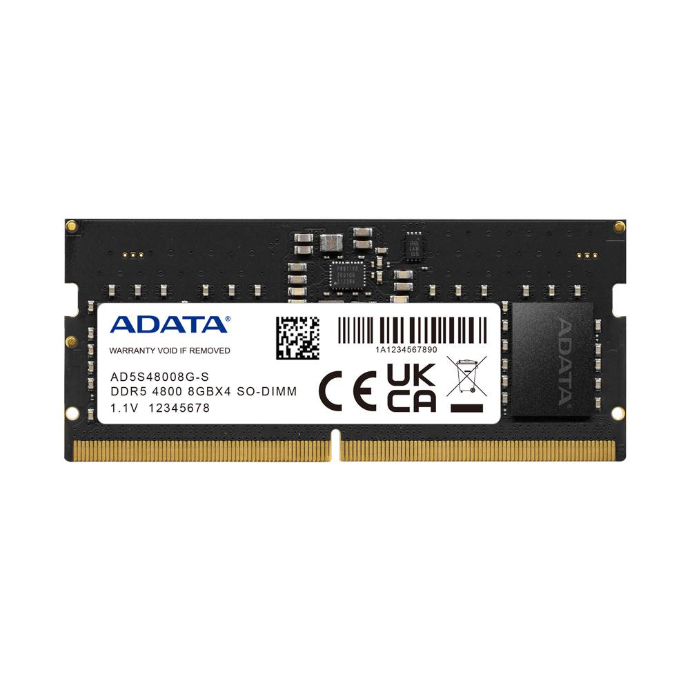 Memoria RAM ADATA AD5S48008G-S - 8 GB, DDR5, 4800MHz, SO-DIMM Memoria RAM ADATA AD5S48008G-S - 8 GB, DDR5, 4800MHz, SO-DIMM
